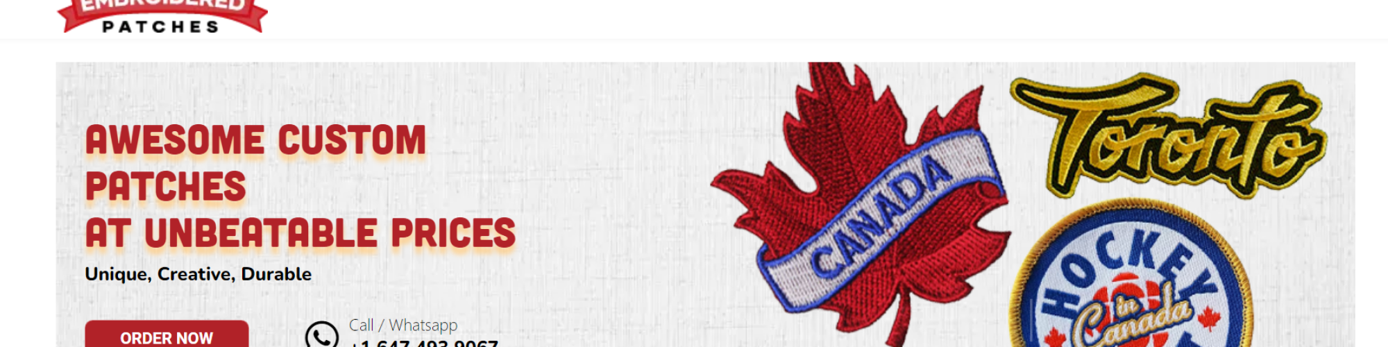 Custom Iron On Patches Canada